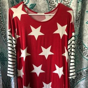 Patriotic Long Sleeve dress!